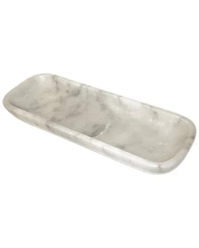 Bidkhome Marble Organic Shaped Rectangular Bowl