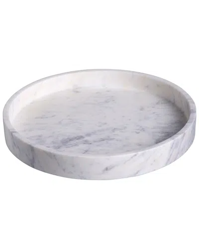 Bidkhome Marble Round Tray