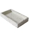 Bidkhome Medium Terrazzo Tank Tray In White