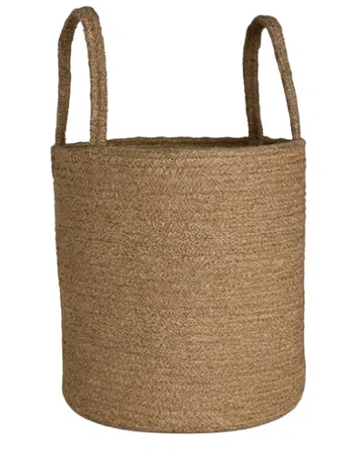 Bidkhome Natural Bamboo Basket In Brown