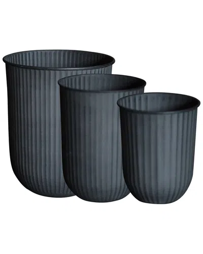 Bidkhome Out Stripe 3-set In Black