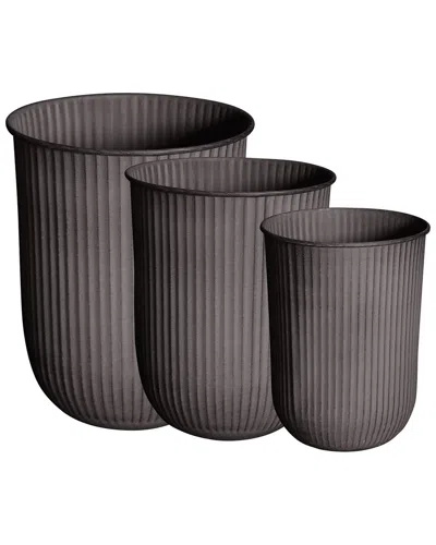 Bidkhome Out Stripe 3-set In Brown