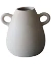 Bidkhome Paper Mache Vase In White