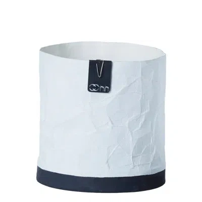 Bidkhome Paper Pot Planter In White