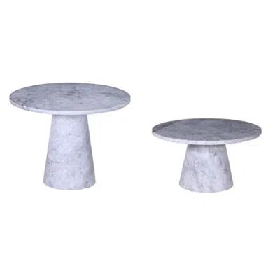 Bidkhome Pedestal End Table Set In Purple