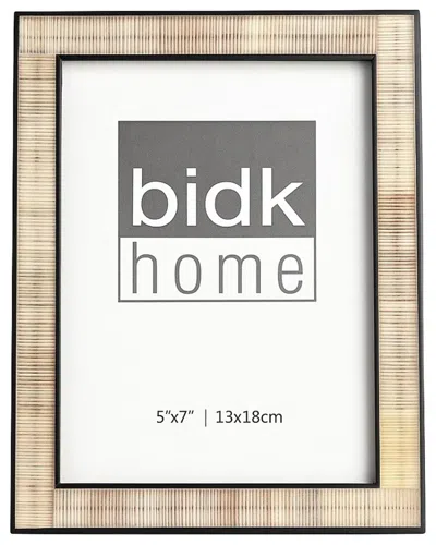 Bidkhome Resin Horn Picture Frame 5x7 In Beige