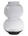 Bidkhome Round Duo Mouthblown Recycled Glass Vase Dia 6.3