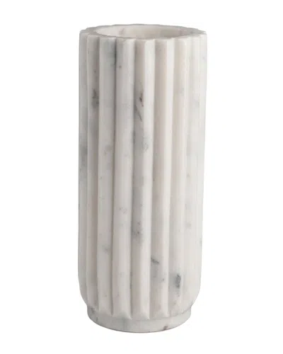 Bidkhome Scalloped Vase Small In Neutral