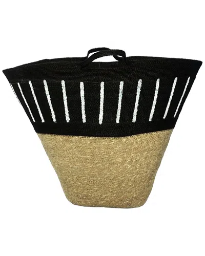 Bidkhome Seagrass Bag In Black