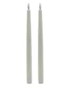 Bidkhome Set Of 2 Tall Flameless Taper Candles In White