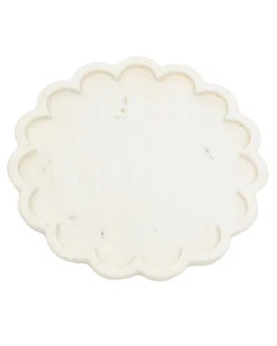 Bidkhome Small Clover Marble Round Platter