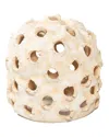 Bidkhome Small Cylinder Object With Holes In White