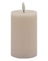 Bidkhome Small Flameless Pillar Candle In Pink