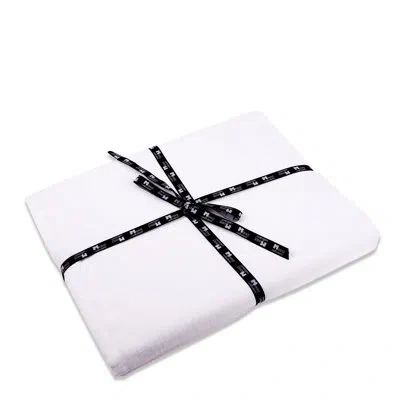 Bidkhome Solana Linen Table Cloth In White