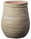 Bidkhome Terracotta Pot Dia 19.7 White