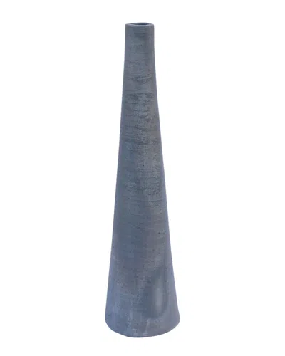 Bidkhome Terracotta Vase In Black