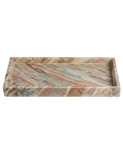 Bidkhome Toronto Marble Tank Tray Medium In Multi