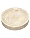 Bidkhome Votive Wrapped In Fabric Weaves Natural 6 In Beige