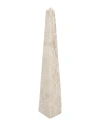 Bidkhome Travertine Obelisk Large In Beige