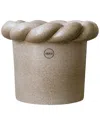 Bidkhome Twine Beige Planter Pot Small In Beige