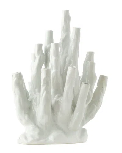 Bidkhome Vase Coral 20-tulips In White