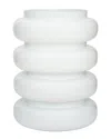 Bidkhome Vase Flower Recycled Glass Bulb In White