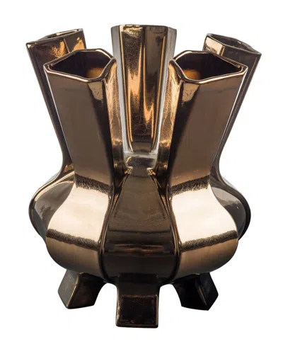 Bidkhome Vase Puyi In Burgundy