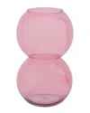 Bidkhome Vase Recyled Glass Bulb Branded Apricot In Pink