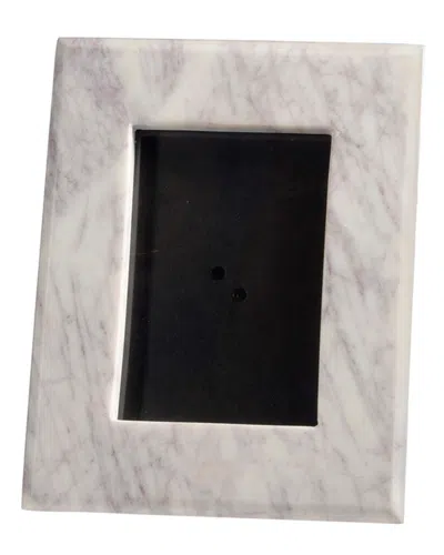 Bidkhome White 4x6 Marble Photo Frame