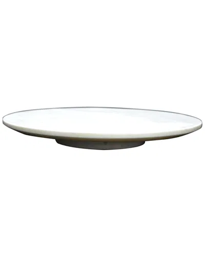 Bidkhome White Marble Lazy Susan