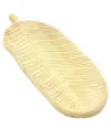 Bidkhome Wooden Bleached Mango Wood Leaf Shape Platter Natu
