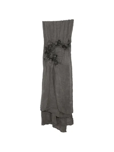 Biek Verstappen Felted Scarf In Gray