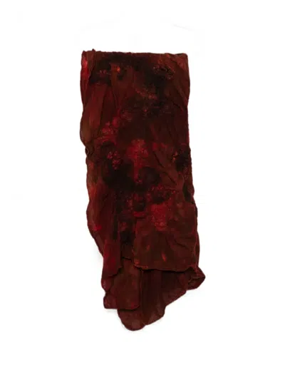 Biek Verstappen Felted Scarf In Red