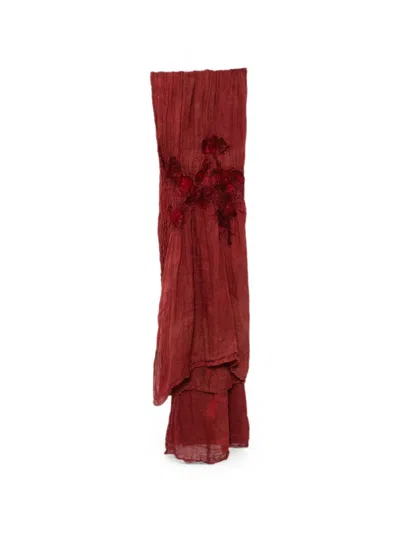 Biek Verstappen Felted Scarf In Red