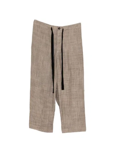 Biek Verstappen Plaid Trousers In Gray