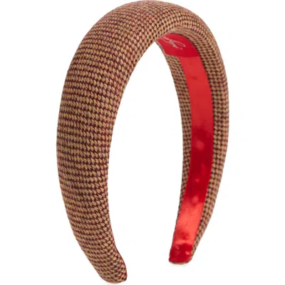 Bien Abye Bien Abyé Wool Tweed Headband In Brown