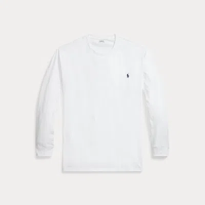 Big & Tall Classic Fit Jersey Long-sleeve T-shirt In White