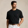 Big & Tall Ralph Lauren Jersey Pocket T-shirt In Black