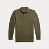 Big & Tall - Mesh Long-sleeve Polo Shirt In Green