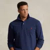 Big & Tall - Mesh Long-sleeve Polo Shirt In Multi