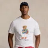 Big & Tall - Polo Bear Jersey T-shirt In White
