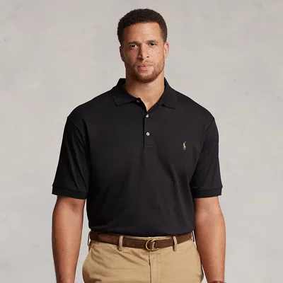 Big & Tall - Soft Cotton Polo Shirt In Black