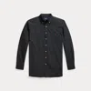 Big & Tall - Stretch Poplin Shirt In Black