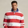 Big & Tall - Striped Jersey Rugby Shirt In Multi