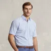Big & Tall - Striped Seersucker Shirt In Blue