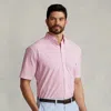 Big & Tall - Striped Seersucker Shirt In Pink