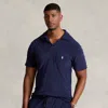 Big & Tall - Terry Polo Shirt In Blue