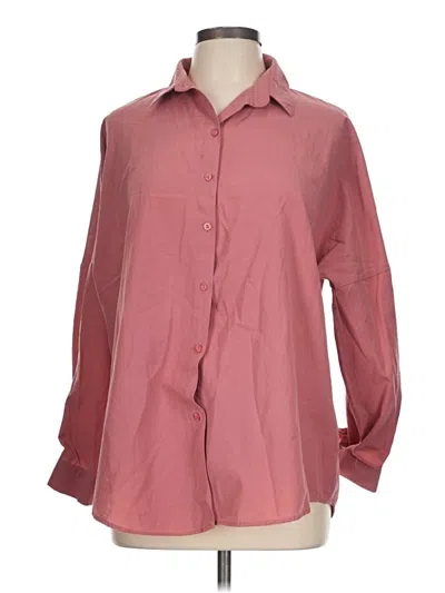 Pre-owned Big Dart Long Sleeve Button Down Shirt In Pink