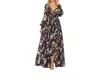 Big Hit Fashion Romance Maxi Dress In Black Floral In Black