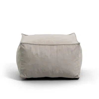 Big Joe 11'' Wide Square Pouf Ottoman In Cement Polyester Blend